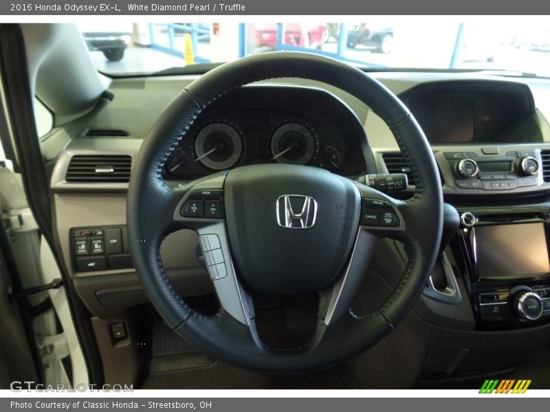 White Diamond Pearl / Truffle 2016 Honda Odyssey EX-L