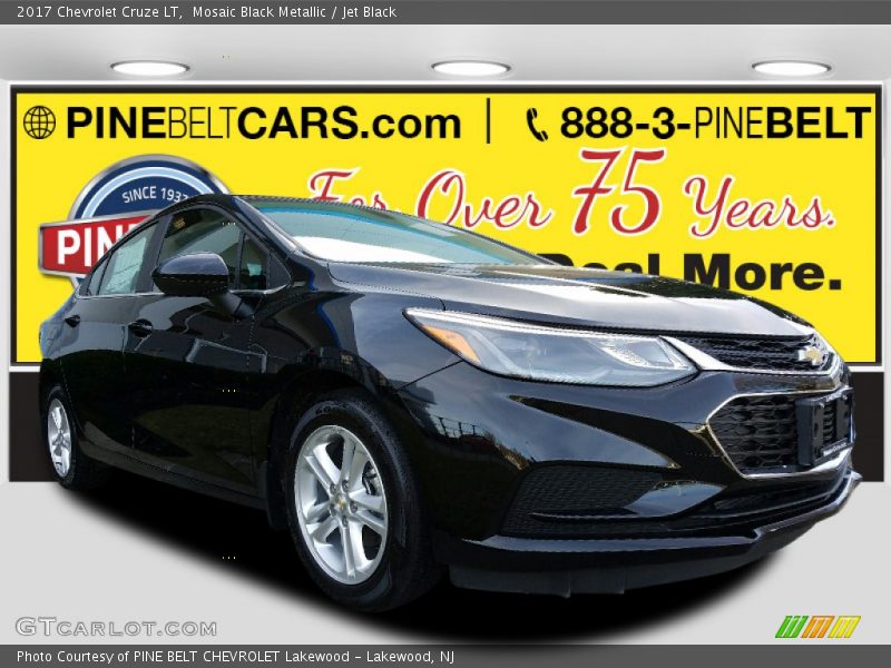 Mosaic Black Metallic / Jet Black 2017 Chevrolet Cruze LT