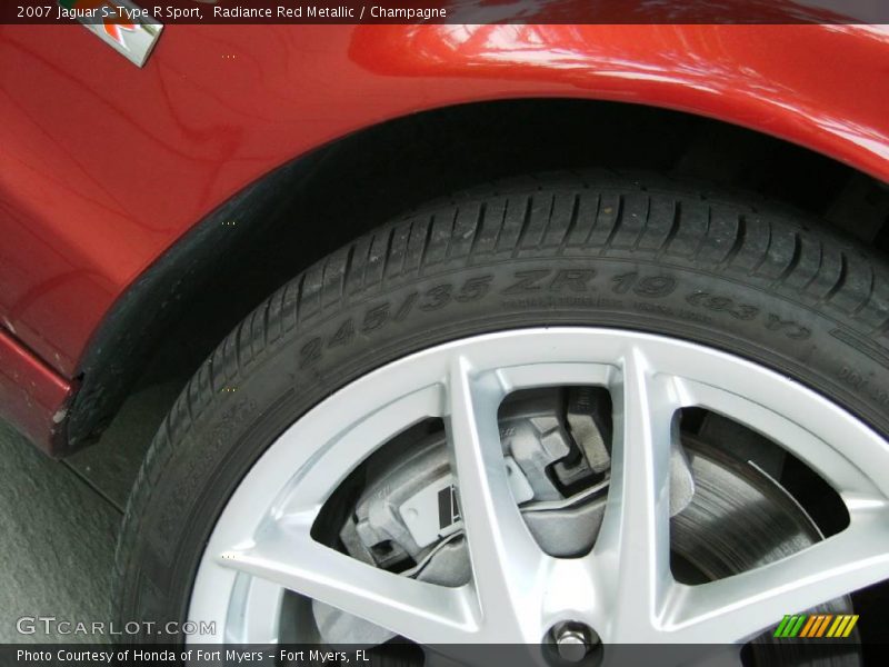 Radiance Red Metallic / Champagne 2007 Jaguar S-Type R Sport