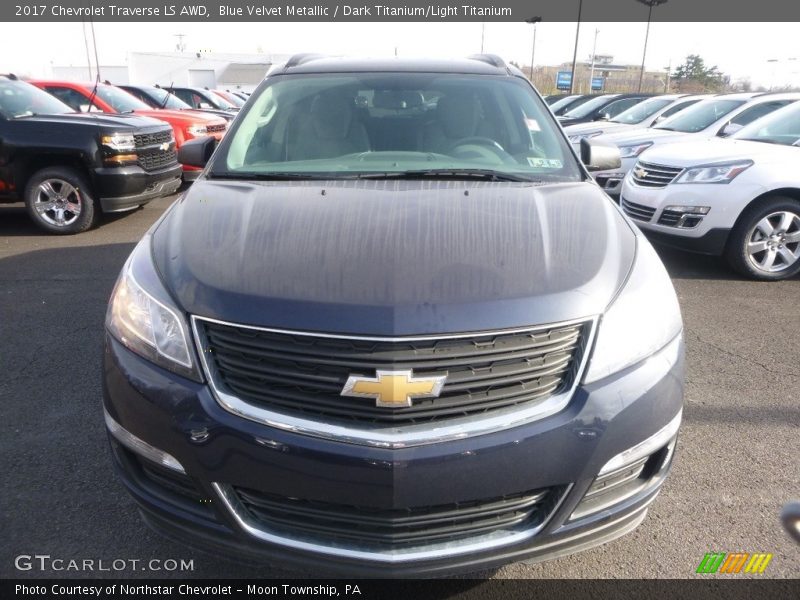 Blue Velvet Metallic / Dark Titanium/Light Titanium 2017 Chevrolet Traverse LS AWD