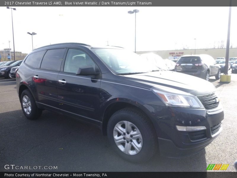 Blue Velvet Metallic / Dark Titanium/Light Titanium 2017 Chevrolet Traverse LS AWD