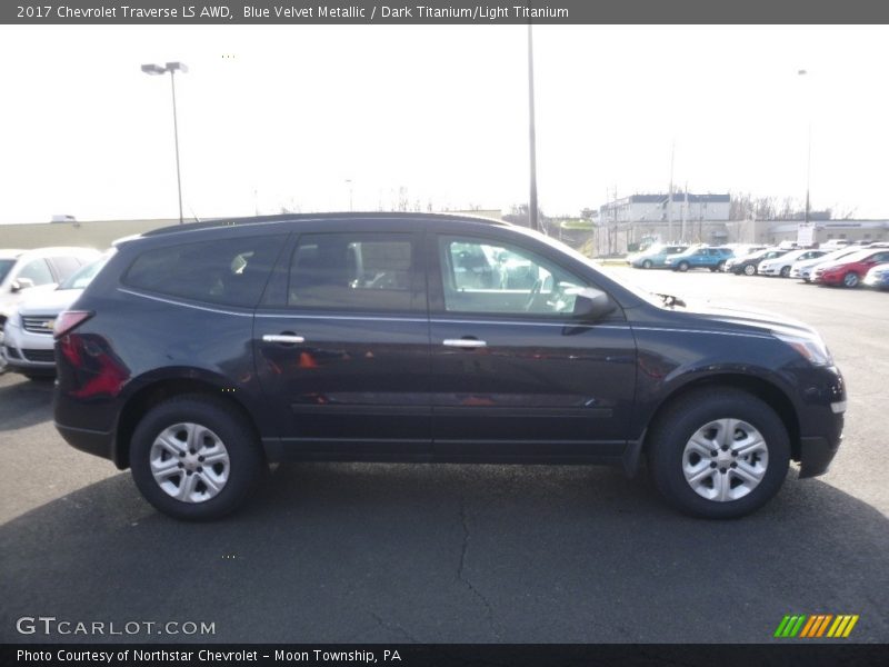 Blue Velvet Metallic / Dark Titanium/Light Titanium 2017 Chevrolet Traverse LS AWD