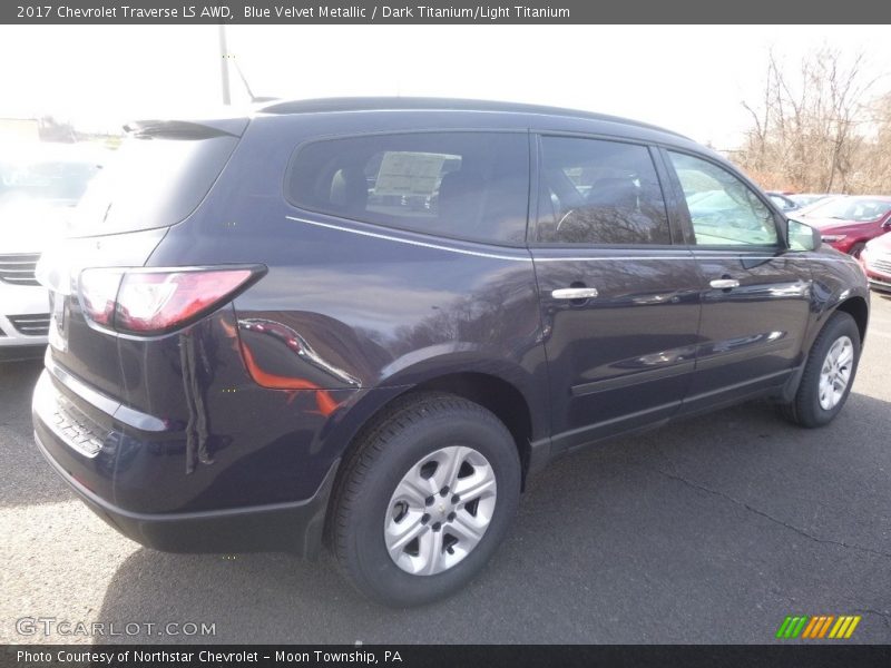 Blue Velvet Metallic / Dark Titanium/Light Titanium 2017 Chevrolet Traverse LS AWD