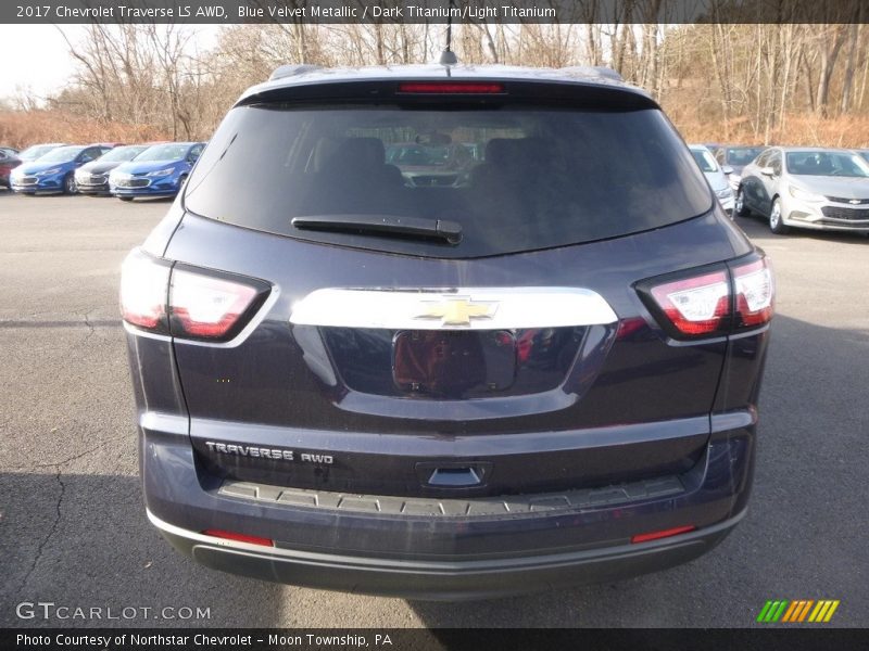 Blue Velvet Metallic / Dark Titanium/Light Titanium 2017 Chevrolet Traverse LS AWD