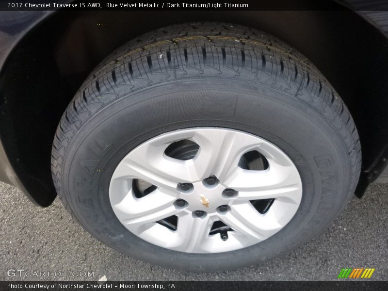 Blue Velvet Metallic / Dark Titanium/Light Titanium 2017 Chevrolet Traverse LS AWD