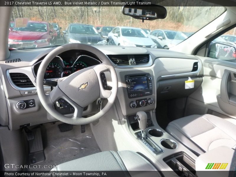 Blue Velvet Metallic / Dark Titanium/Light Titanium 2017 Chevrolet Traverse LS AWD