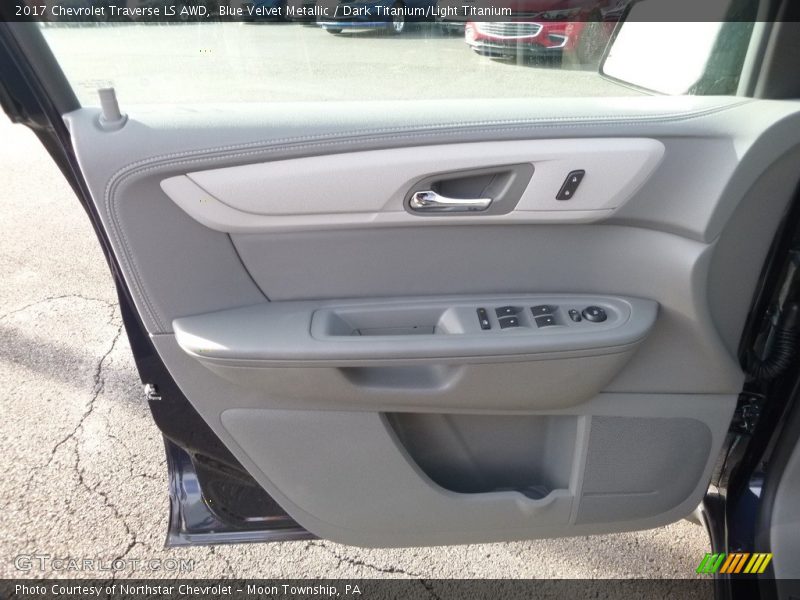 Blue Velvet Metallic / Dark Titanium/Light Titanium 2017 Chevrolet Traverse LS AWD