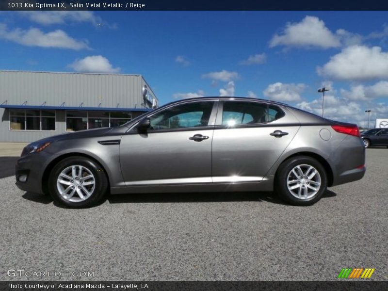 Satin Metal Metallic / Beige 2013 Kia Optima LX