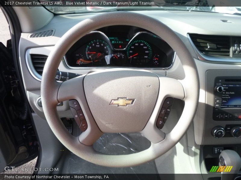 Blue Velvet Metallic / Dark Titanium/Light Titanium 2017 Chevrolet Traverse LS AWD