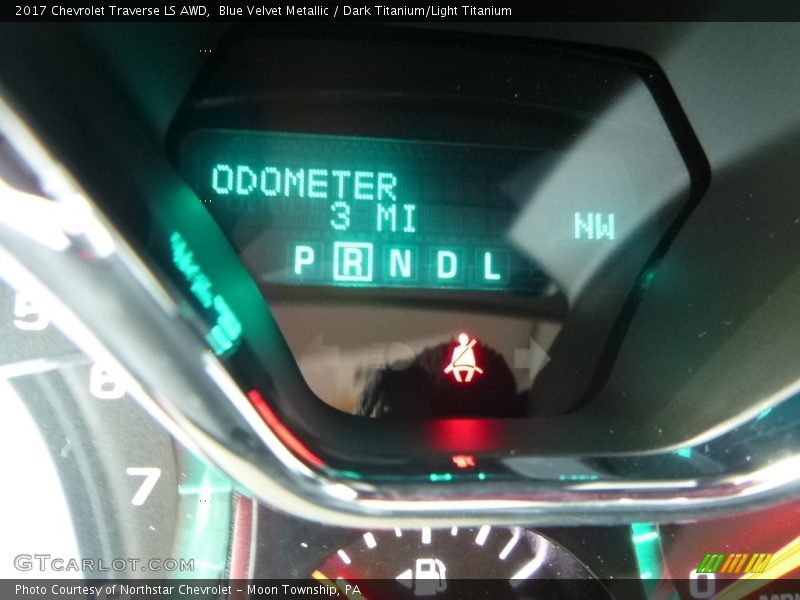 Blue Velvet Metallic / Dark Titanium/Light Titanium 2017 Chevrolet Traverse LS AWD