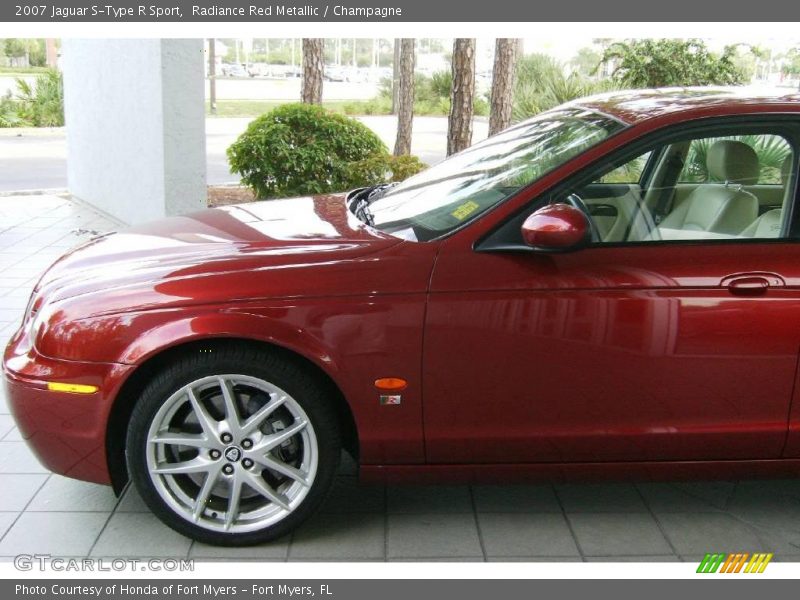 Radiance Red Metallic / Champagne 2007 Jaguar S-Type R Sport