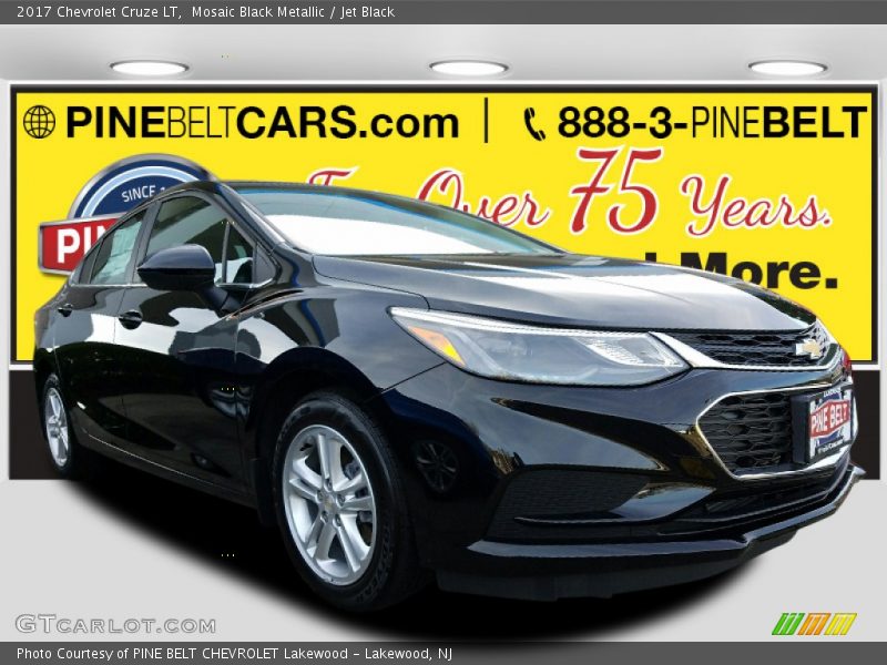 Mosaic Black Metallic / Jet Black 2017 Chevrolet Cruze LT