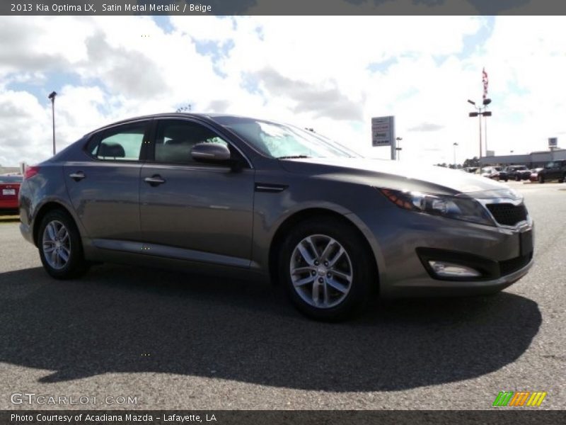 Satin Metal Metallic / Beige 2013 Kia Optima LX
