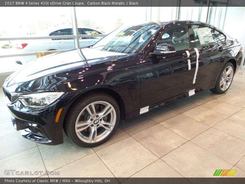 Carbon Black Metallic / Black 2017 BMW 4 Series 430i xDrive Gran Coupe