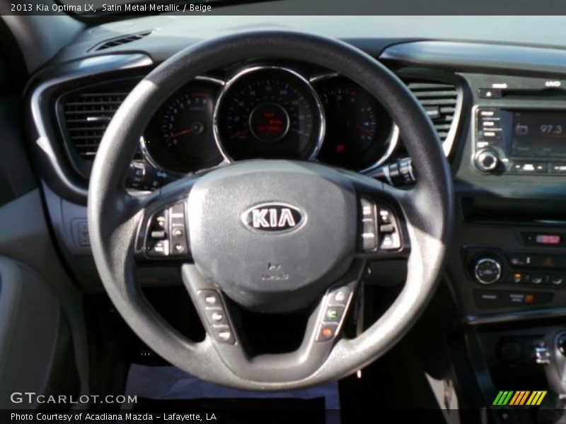 Satin Metal Metallic / Beige 2013 Kia Optima LX