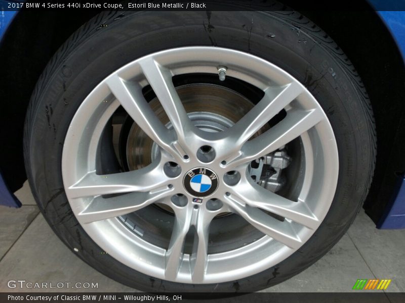 Estoril Blue Metallic / Black 2017 BMW 4 Series 440i xDrive Coupe