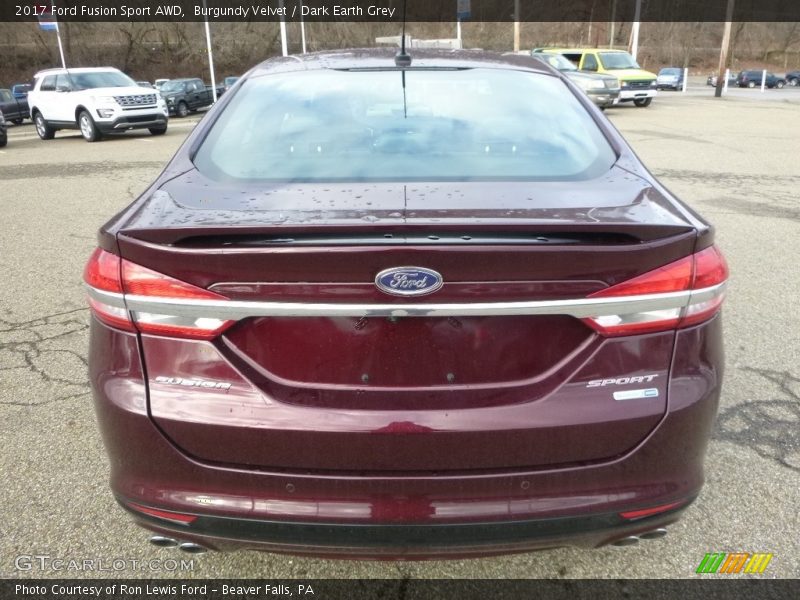 Burgundy Velvet / Dark Earth Grey 2017 Ford Fusion Sport AWD