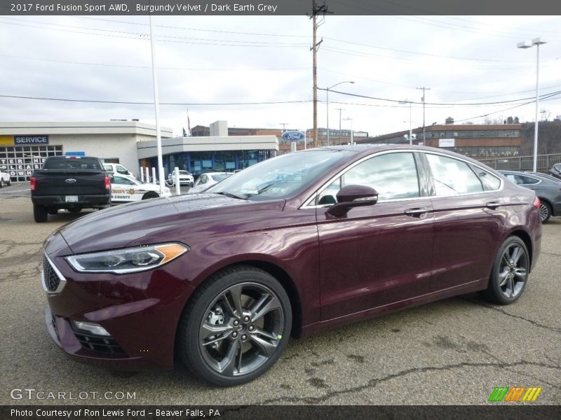 Burgundy Velvet / Dark Earth Grey 2017 Ford Fusion Sport AWD