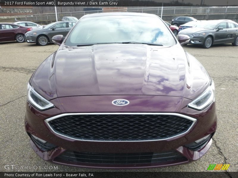 Burgundy Velvet / Dark Earth Grey 2017 Ford Fusion Sport AWD