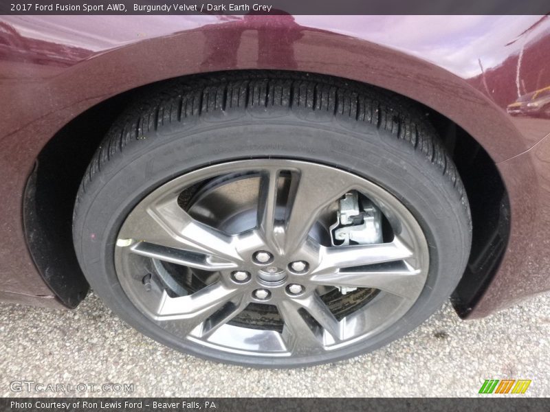 Burgundy Velvet / Dark Earth Grey 2017 Ford Fusion Sport AWD