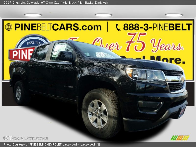 Black / Jet Black/­Dark Ash 2017 Chevrolet Colorado WT Crew Cab 4x4