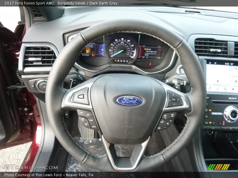 Burgundy Velvet / Dark Earth Grey 2017 Ford Fusion Sport AWD
