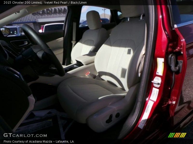 Velvet Red Pearl / Black/Linen 2015 Chrysler 200 Limited