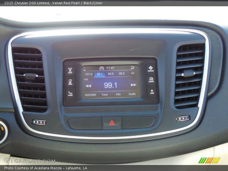 Velvet Red Pearl / Black/Linen 2015 Chrysler 200 Limited