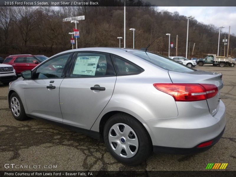 Ingot Silver / Charcoal Black 2016 Ford Focus S Sedan