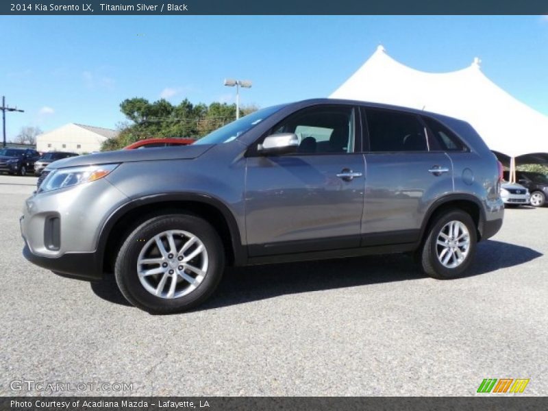 Titanium Silver / Black 2014 Kia Sorento LX