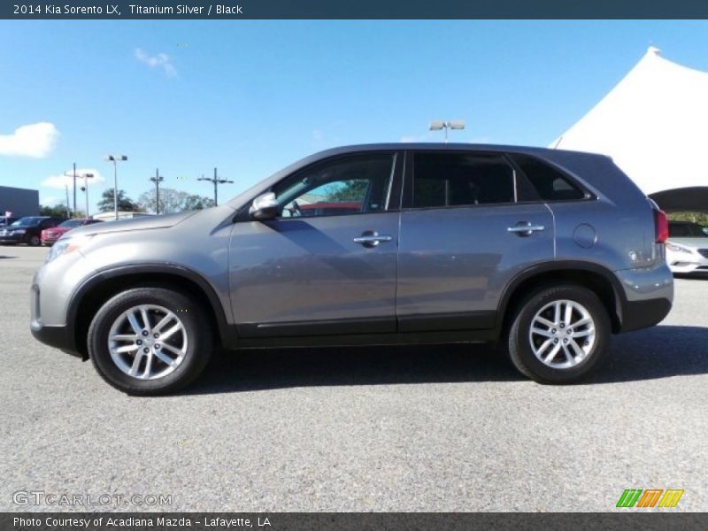 Titanium Silver / Black 2014 Kia Sorento LX