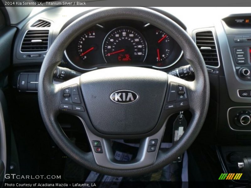 Titanium Silver / Black 2014 Kia Sorento LX