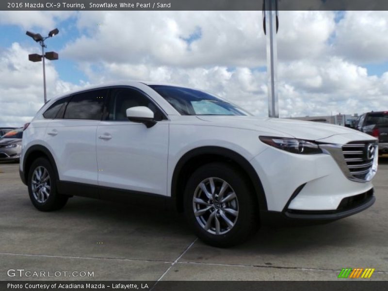 Snowflake White Pearl / Sand 2016 Mazda CX-9 Touring