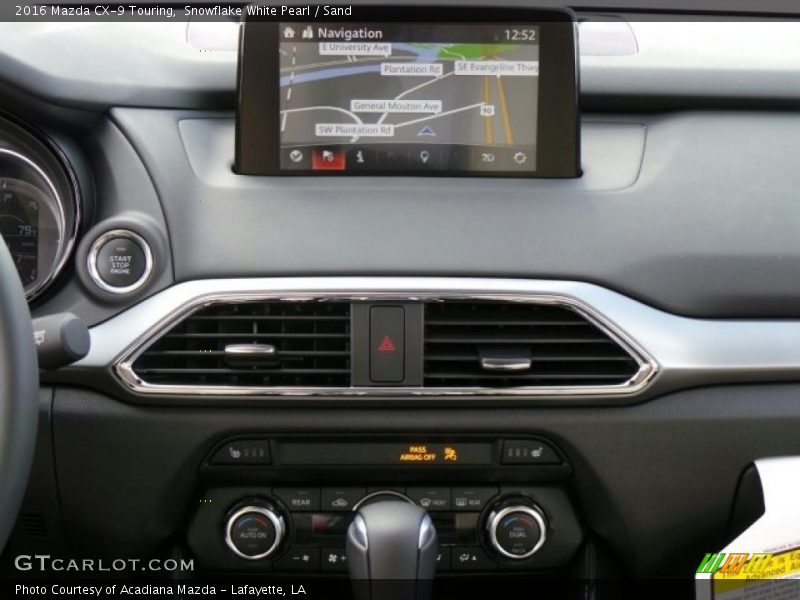 Snowflake White Pearl / Sand 2016 Mazda CX-9 Touring