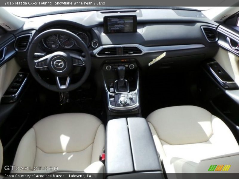 Snowflake White Pearl / Sand 2016 Mazda CX-9 Touring
