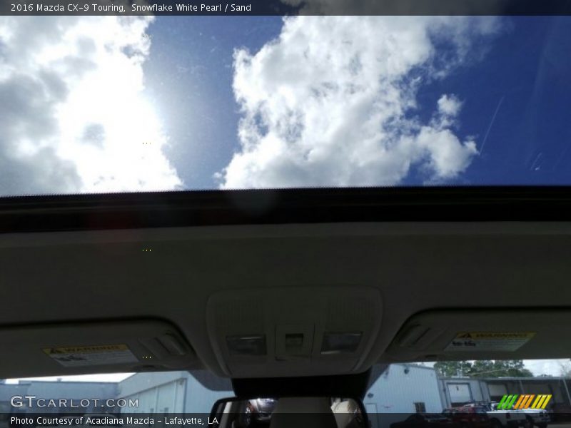 Snowflake White Pearl / Sand 2016 Mazda CX-9 Touring