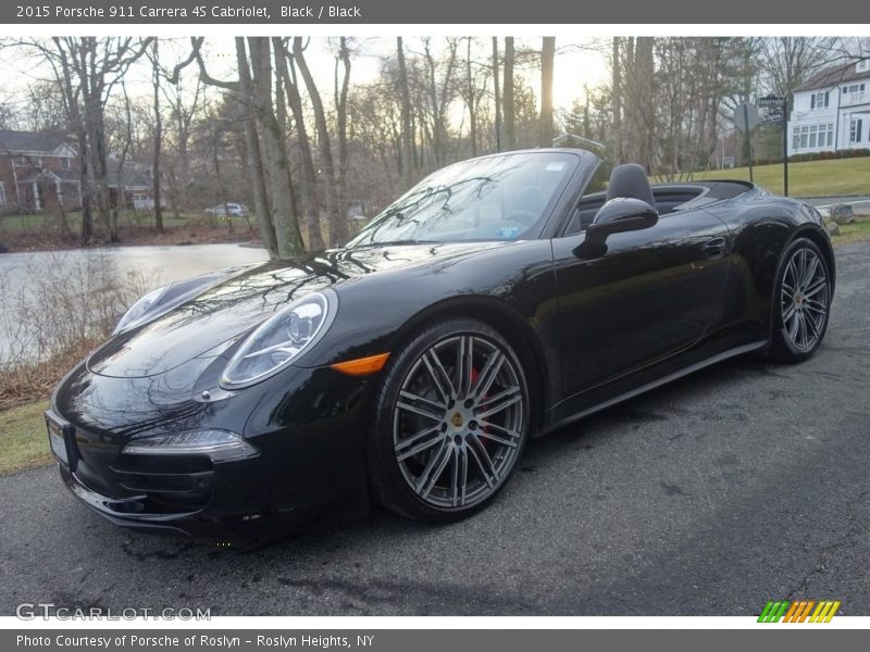 Black / Black 2015 Porsche 911 Carrera 4S Cabriolet