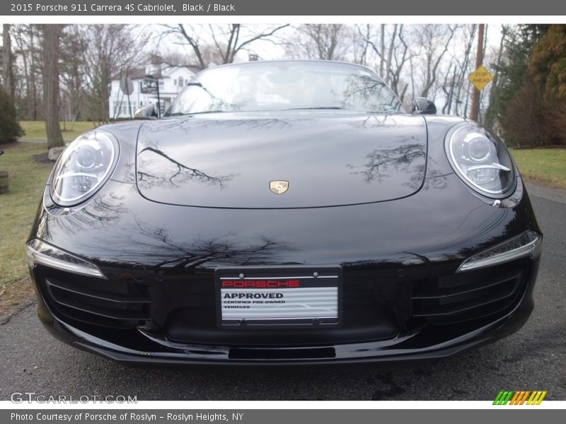 Black / Black 2015 Porsche 911 Carrera 4S Cabriolet