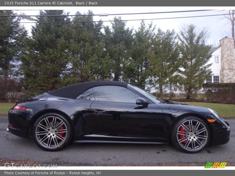 Black / Black 2015 Porsche 911 Carrera 4S Cabriolet