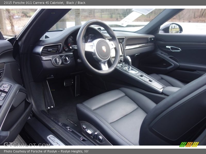 Black / Black 2015 Porsche 911 Carrera 4S Cabriolet