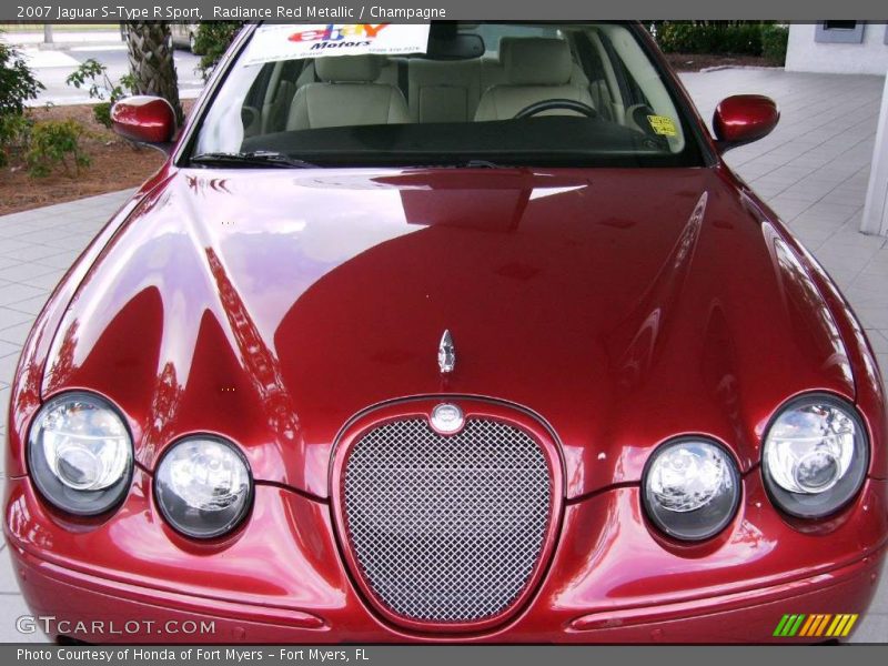 Radiance Red Metallic / Champagne 2007 Jaguar S-Type R Sport