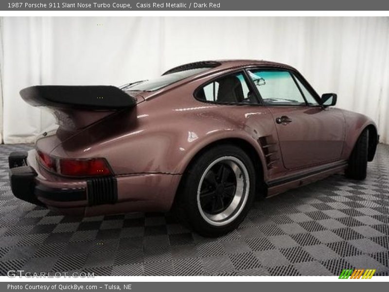 Casis Red Metallic / Dark Red 1987 Porsche 911 Slant Nose Turbo Coupe
