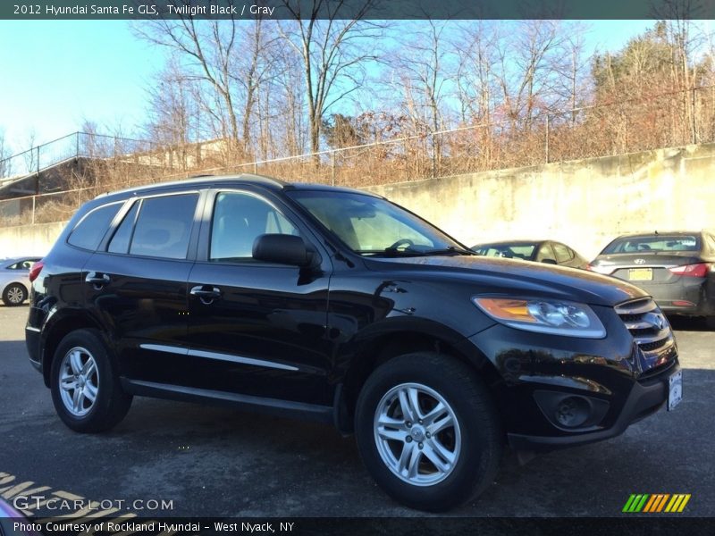 Twilight Black / Gray 2012 Hyundai Santa Fe GLS