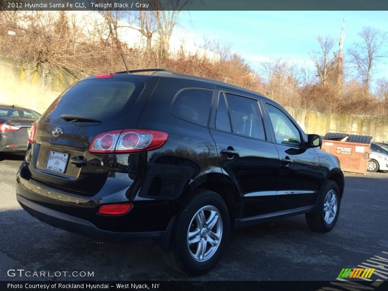 Twilight Black / Gray 2012 Hyundai Santa Fe GLS