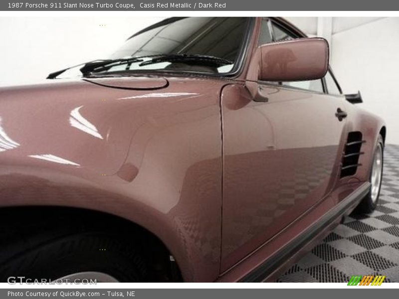 Casis Red Metallic / Dark Red 1987 Porsche 911 Slant Nose Turbo Coupe