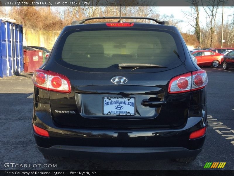 Twilight Black / Gray 2012 Hyundai Santa Fe GLS