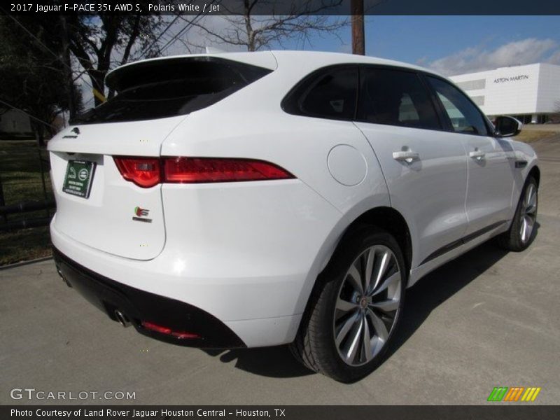 Polaris White / Jet 2017 Jaguar F-PACE 35t AWD S