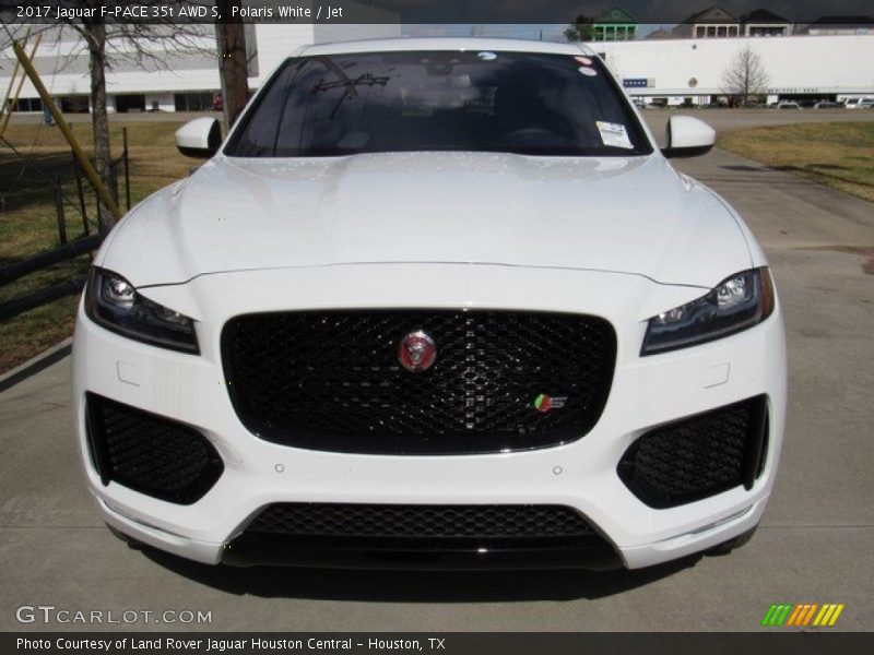 Polaris White / Jet 2017 Jaguar F-PACE 35t AWD S