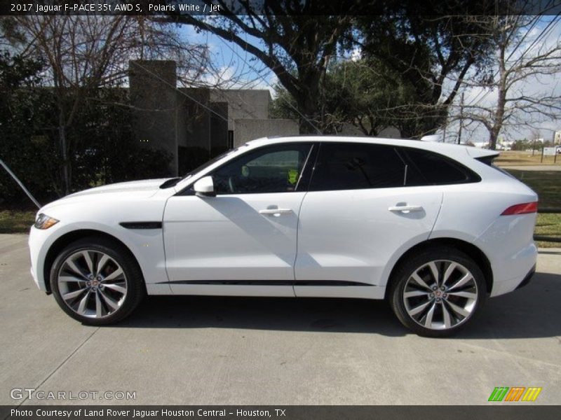 Polaris White / Jet 2017 Jaguar F-PACE 35t AWD S