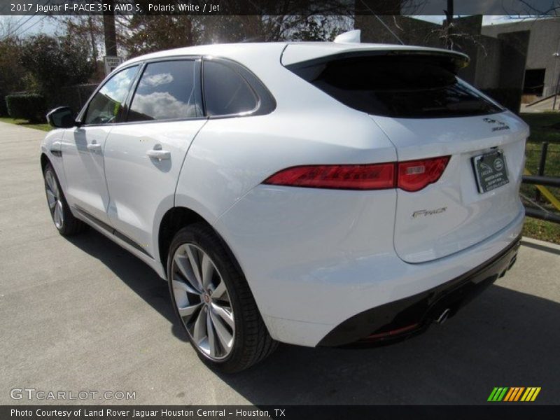 Polaris White / Jet 2017 Jaguar F-PACE 35t AWD S